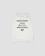 Loose Fit Hoodie Languages Print White - OAMC Peacemaker