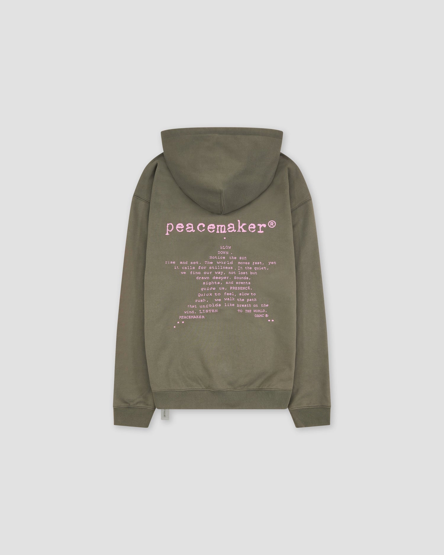 Loose Fit Hoodie Star Print Grey - OAMC Peacemaker