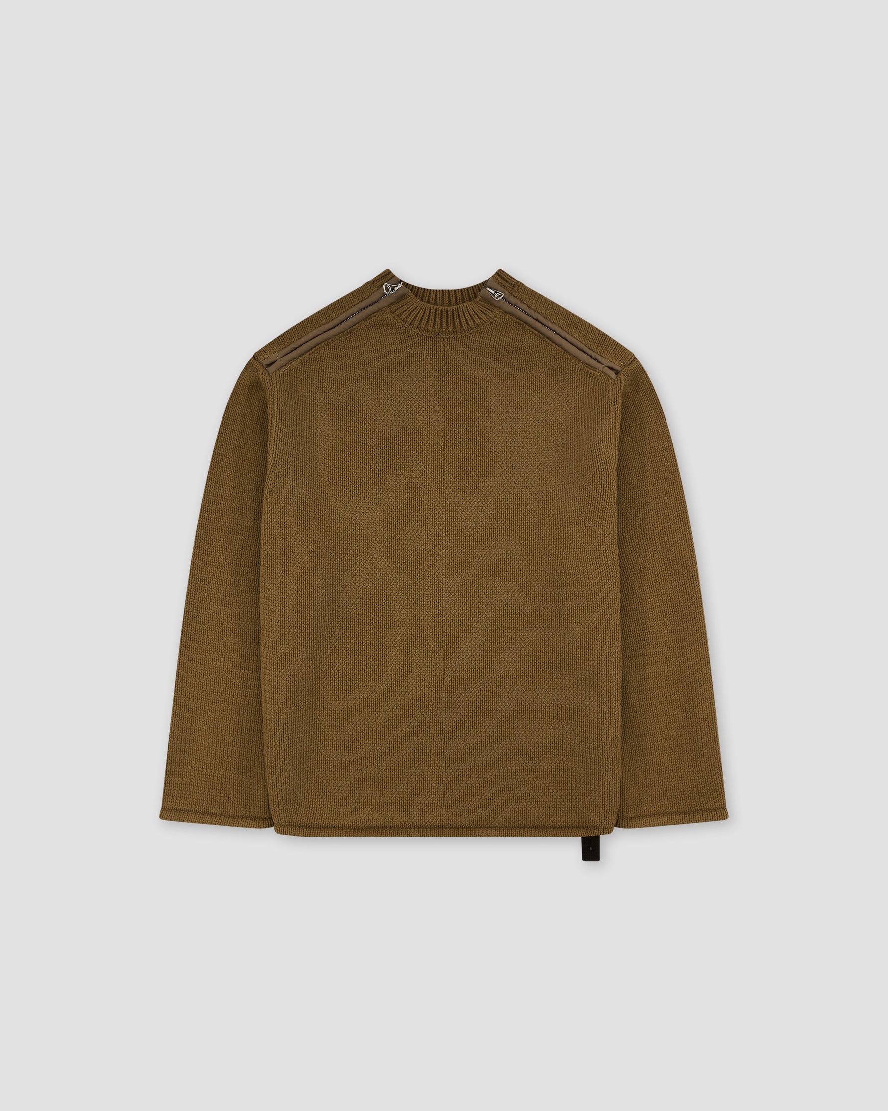 Shoulder Zip Knit Beige - OAMC Peacemaker