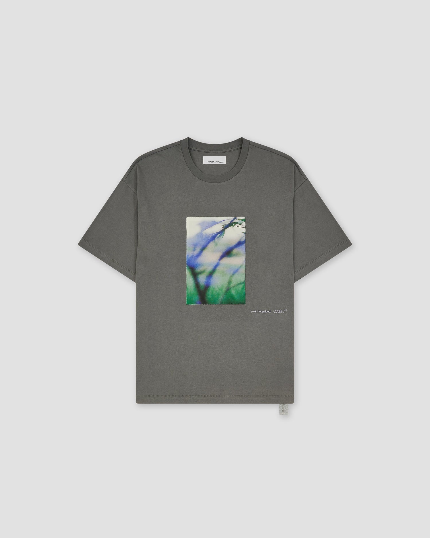 Loose Fit Tshirt Landart Print Grey - OAMC Peacemaker