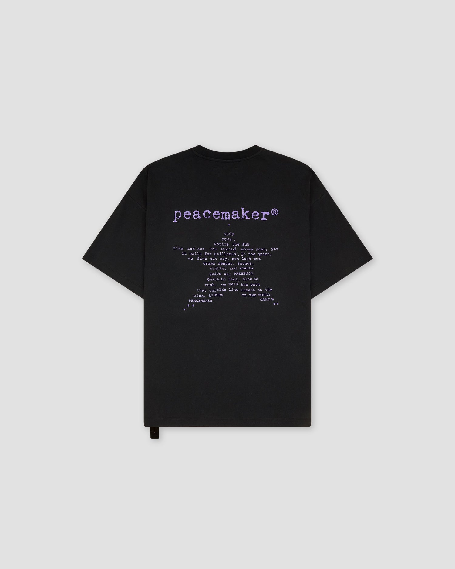 Loose Fit Tshirt Star Print Black - OAMC Peacemaker