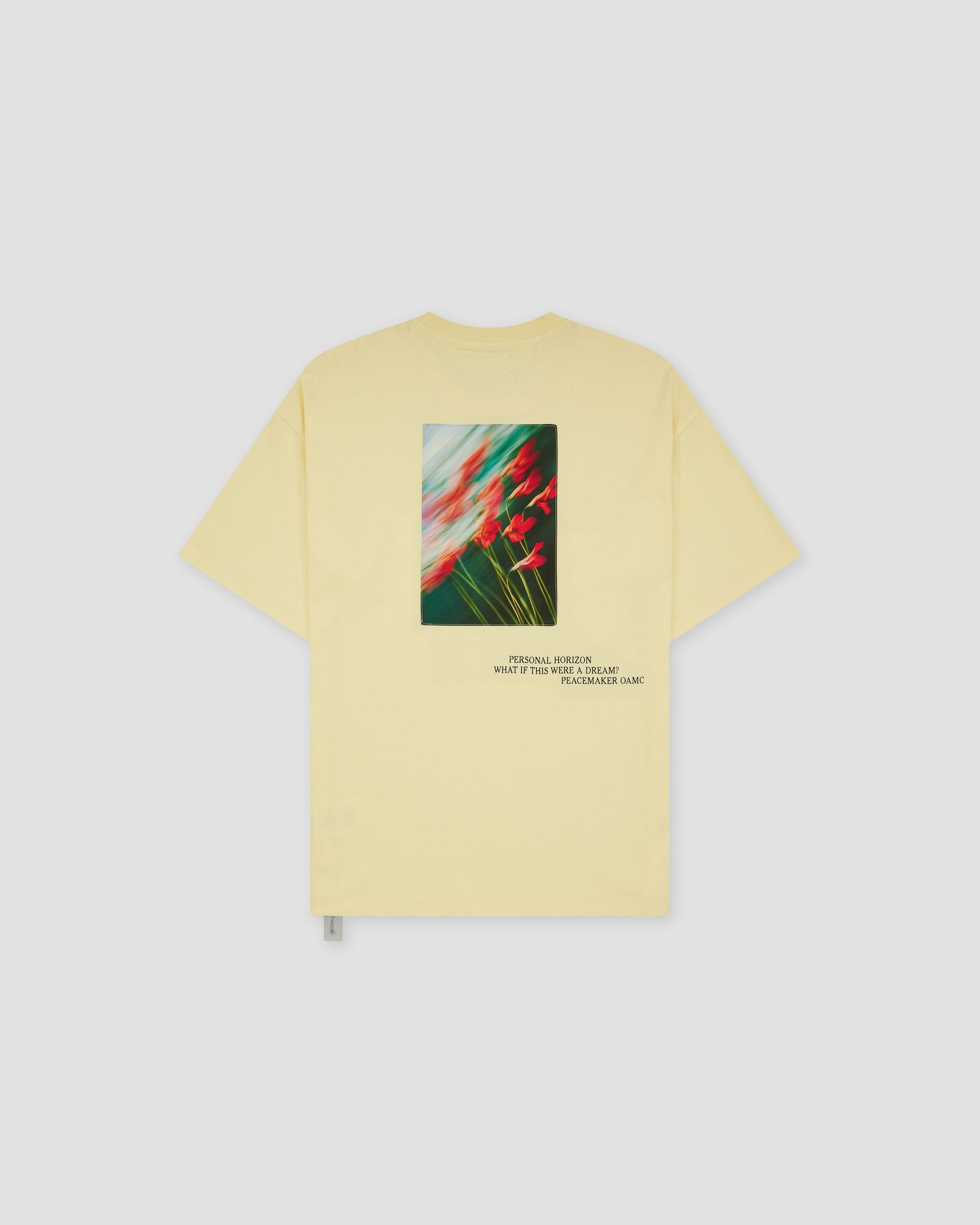 Loose Fit Tshirt Flowerred Print Yellow - OAMC Peacemaker