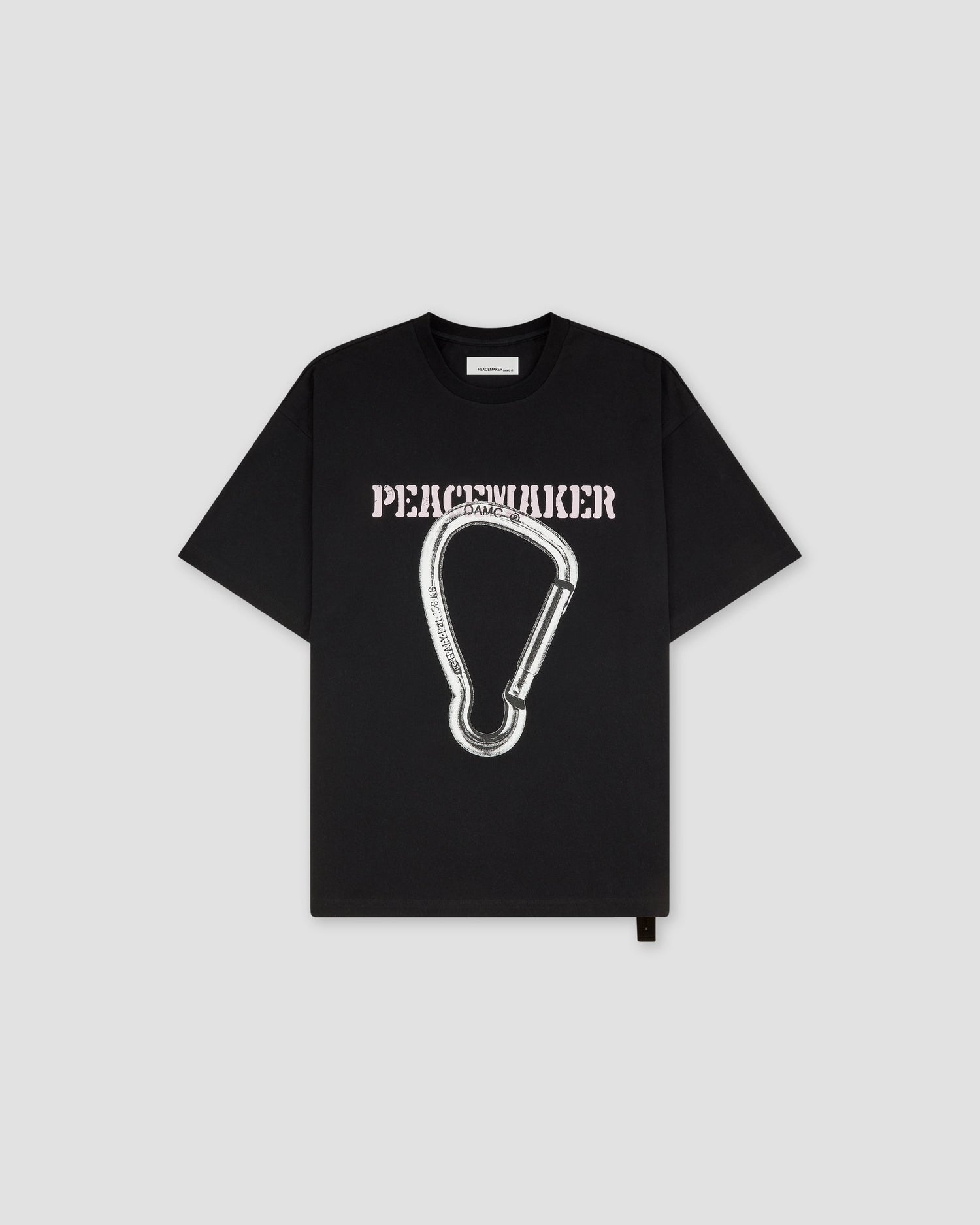 Loose Fit Tshirt Carabinier Print Black - OAMC Peacemaker