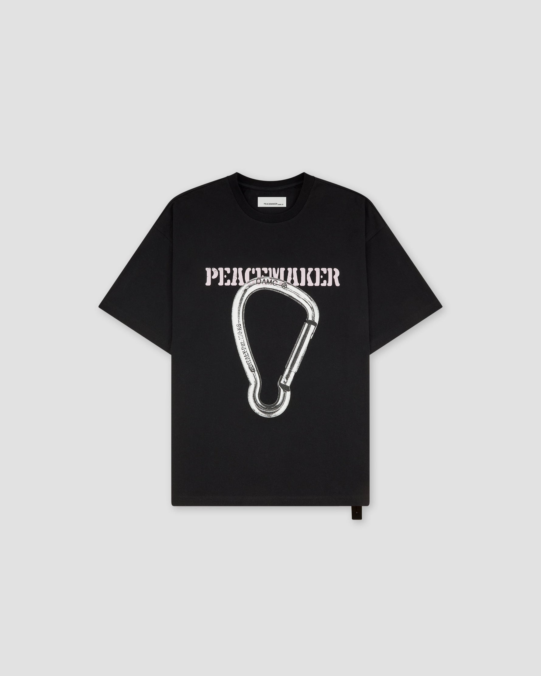 Loose Fit Tshirt Carabinier Print Black - OAMC Peacemaker