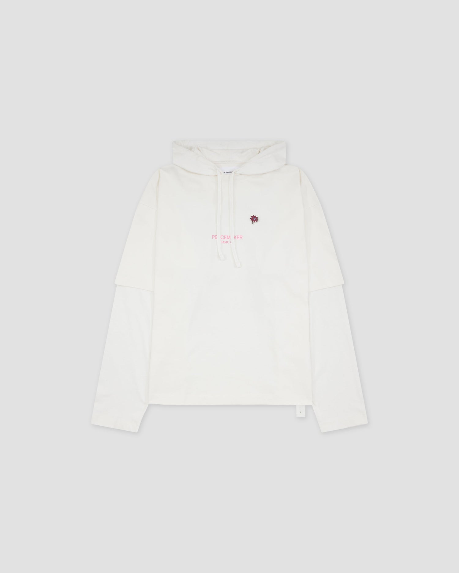 Hooded Tee Dynamo Print White - OAMC Peacemaker