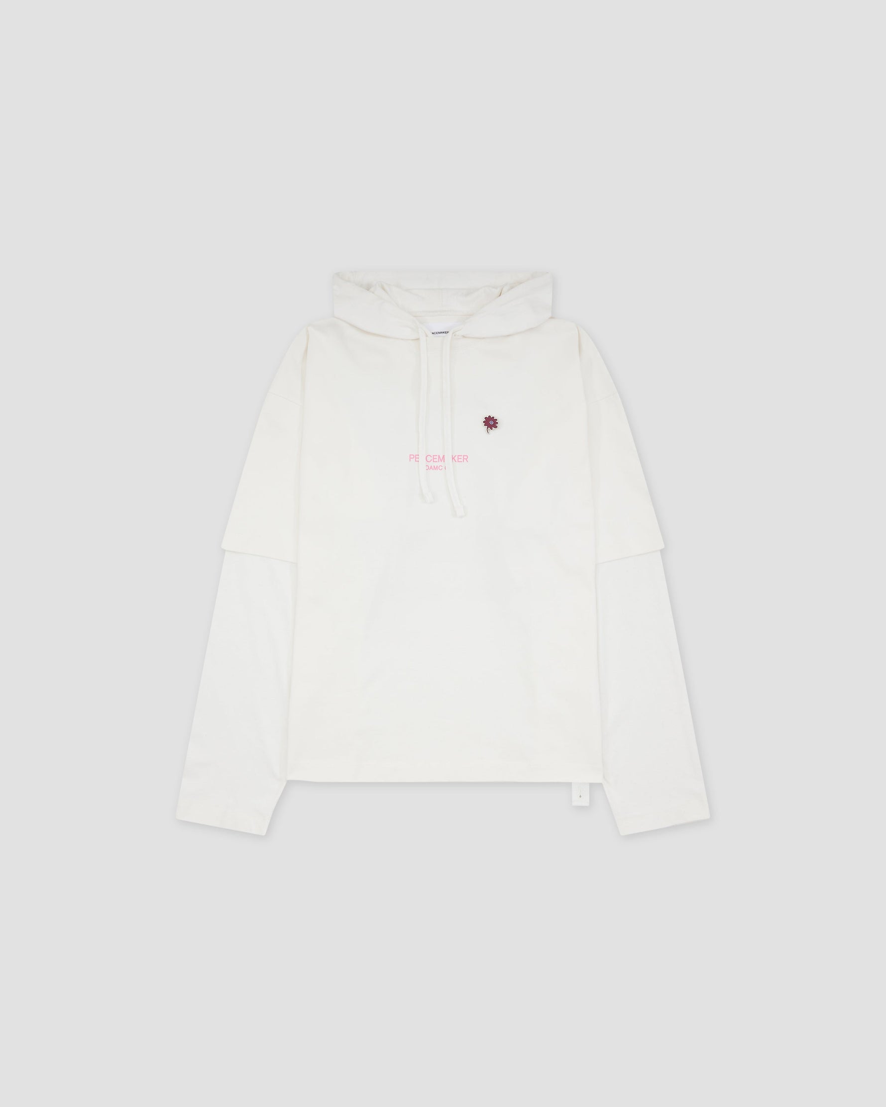 Hooded Tee Dynamo Print White - OAMC Peacemaker