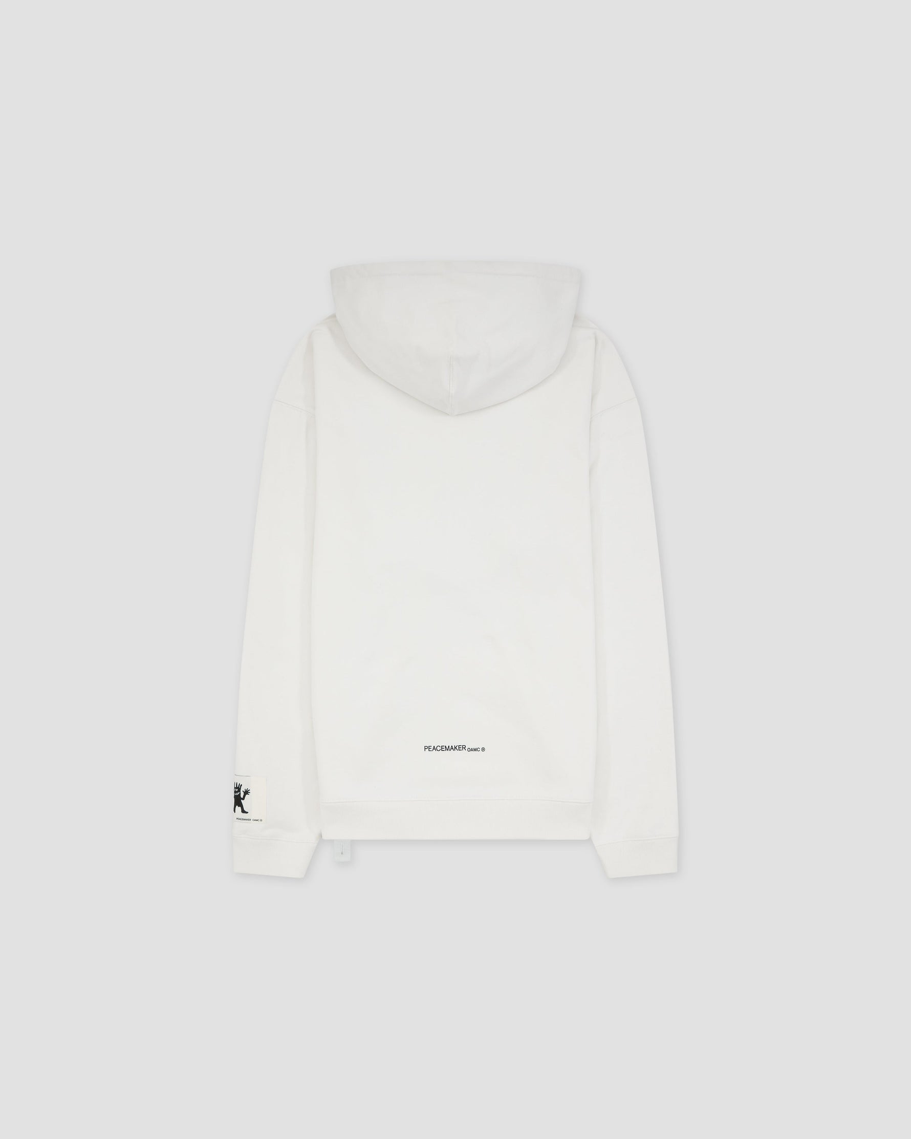 Loose Fit Hoodie Languages Print White - OAMC Peacemaker