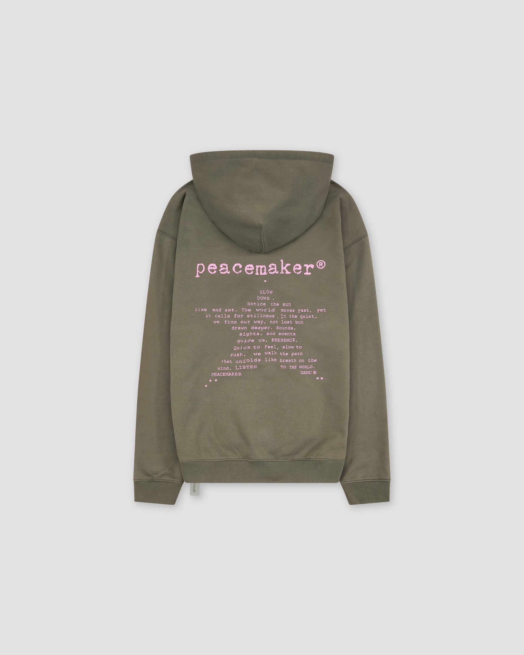 Loose Fit Hoodie Star Print Grey - OAMC Peacemaker