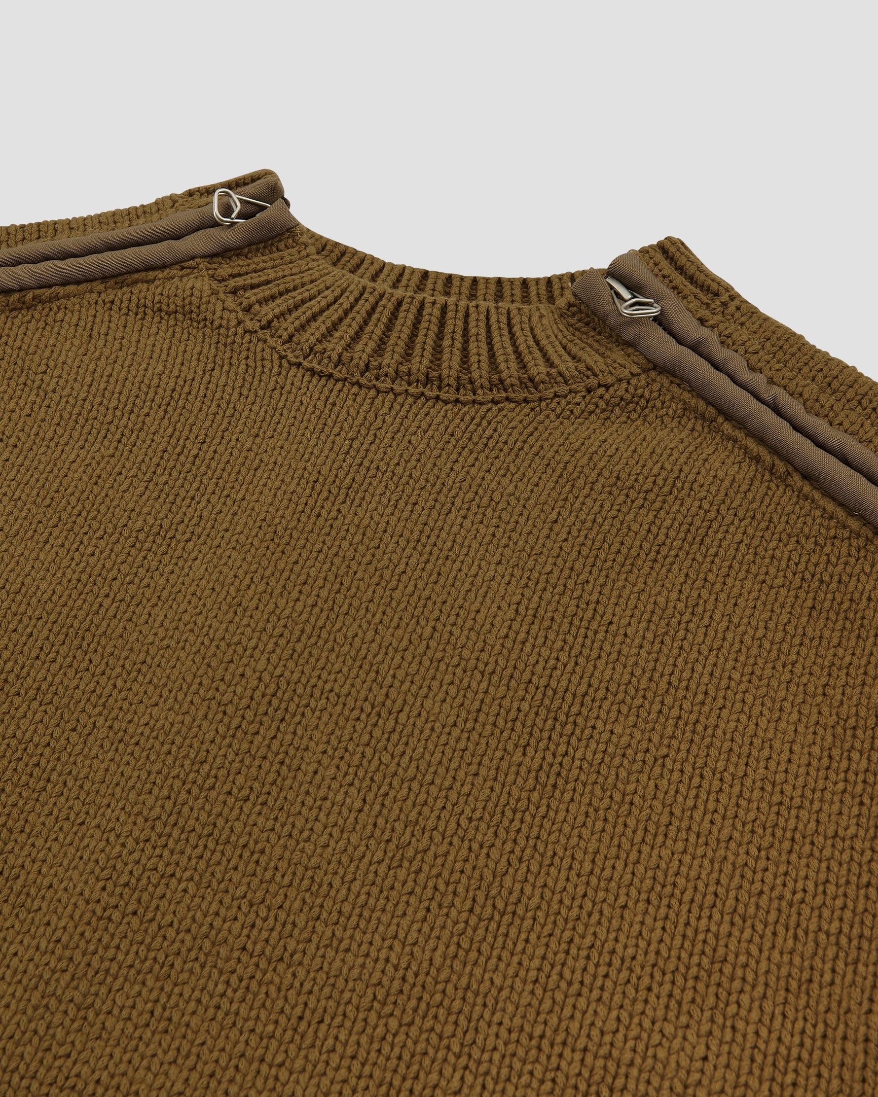 Shoulder Zip Knit Beige - OAMC Peacemaker