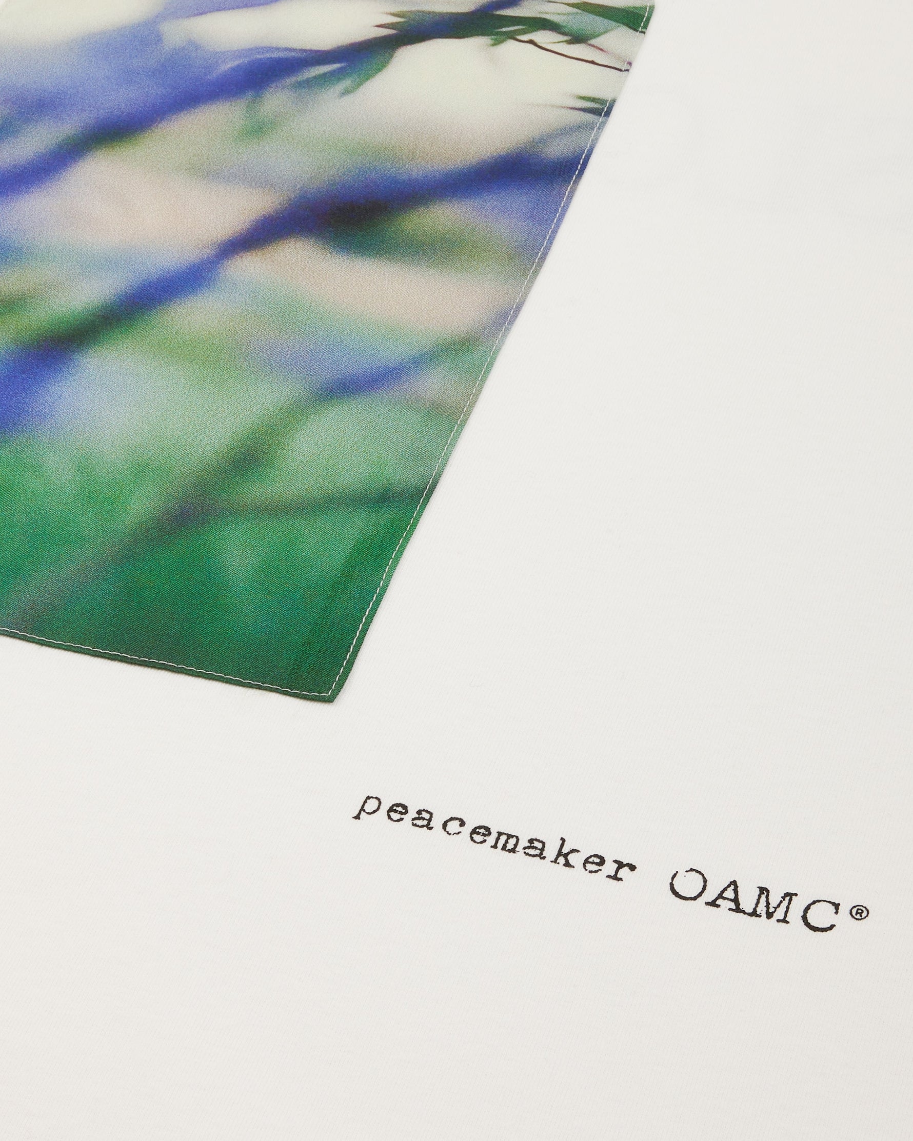 Loose Fit Tshirt Landart Print White - OAMC Peacemaker