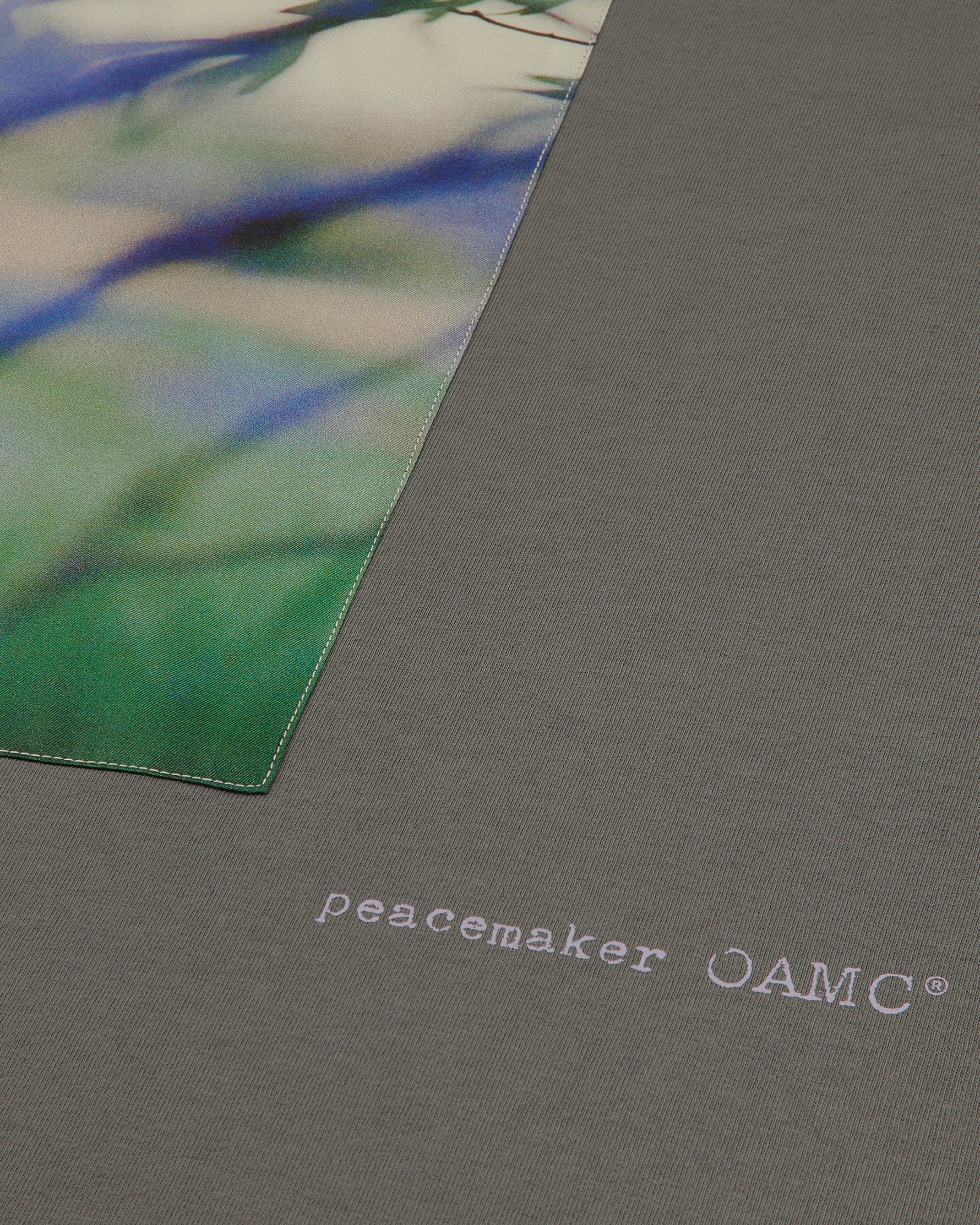 Loose Fit Tshirt Landart Print Grey - OAMC Peacemaker
