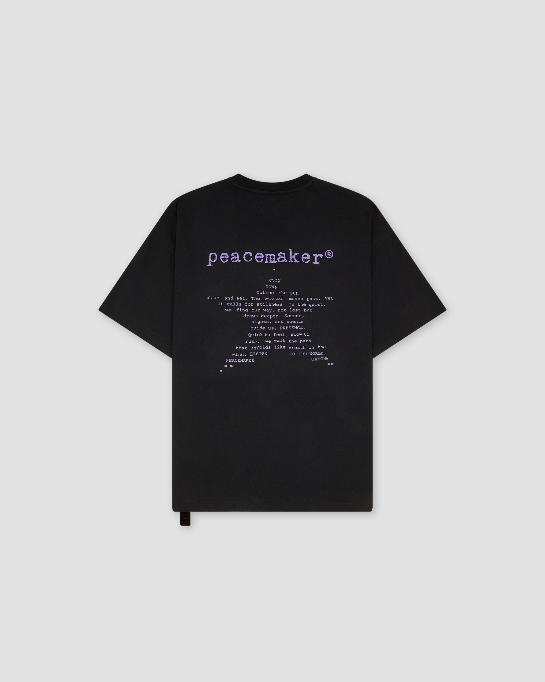 Loose Fit Tshirt Star  Print Black - OAMC Peacemaker
