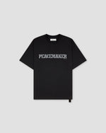 Loose Fit Tshirt Flowerred  Print Black - OAMC Peacemaker
