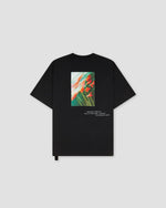 Loose Fit Tshirt Flowerred  Print Black - OAMC Peacemaker