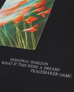 Loose Fit Tshirt Flowerred  Print Black - OAMC Peacemaker
