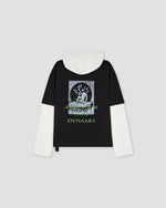 Hooded Tee Dynamo  Print Black - OAMC Peacemaker