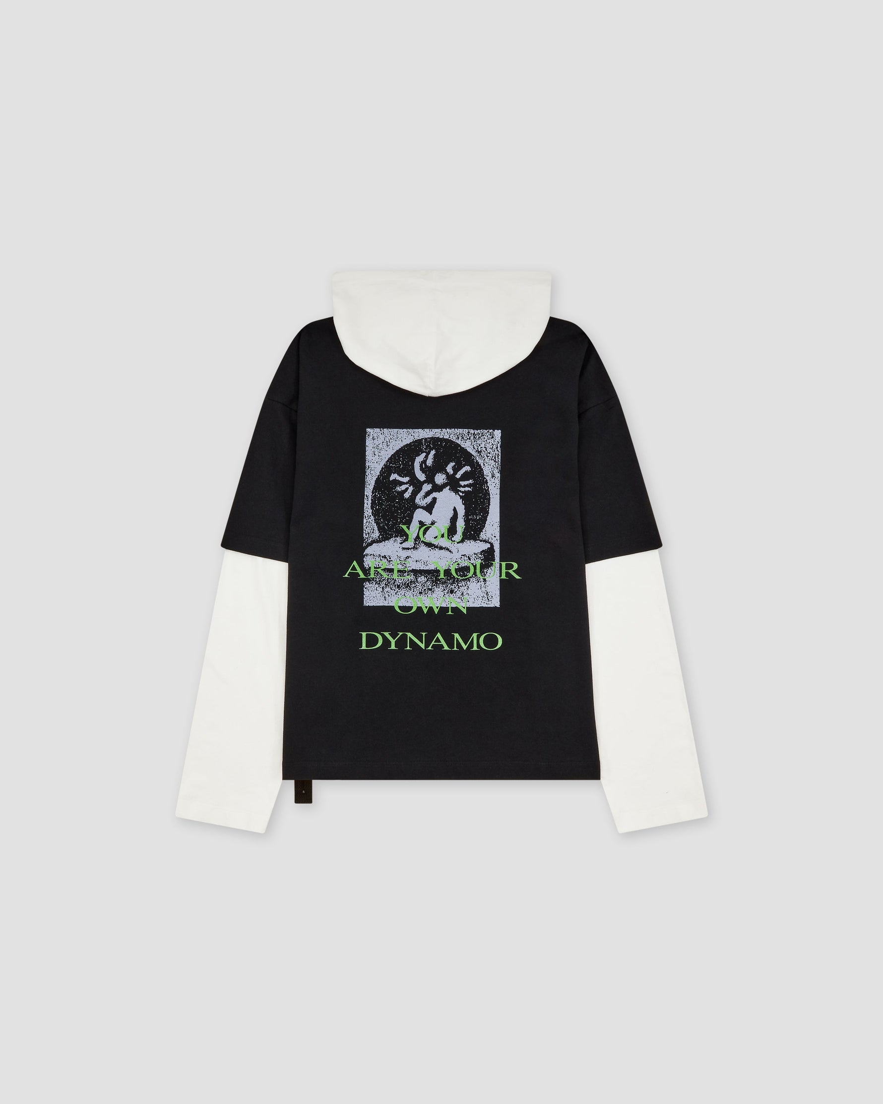 Hooded Tee Dynamo  Print Black - OAMC Peacemaker