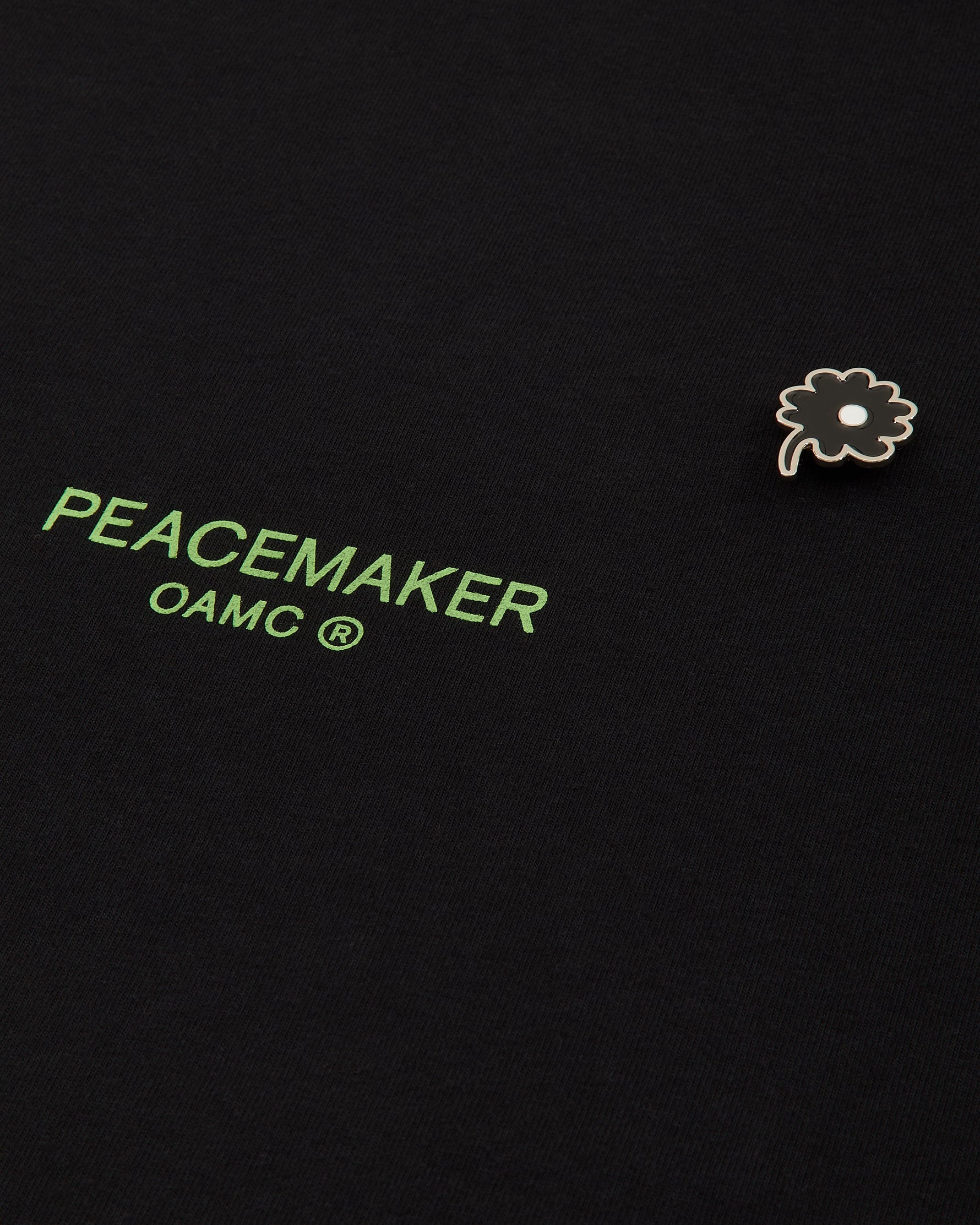 Hooded Tee Dynamo  Print Black - OAMC Peacemaker